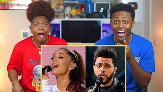 DIDN'T KNOW ARIANA GRANDE AND THE WEEKND SING LIKE THIS... ( THE WHISTLE NOTE SHOCKED US😨)