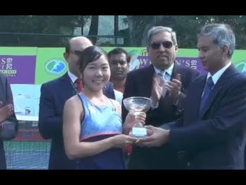 Final Bhopal W25  村松 千裕 [Muramatsu] d Karman Thandi 6-1 3-1 [ret] Set 1