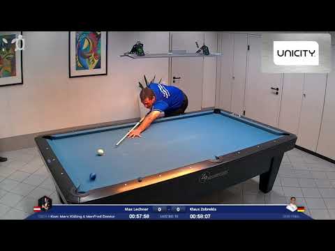 Turtle Hunter Season 4 Finale  Halbfinale - Max Lechner gegen Klaus Zobrekis - 10 Ball
