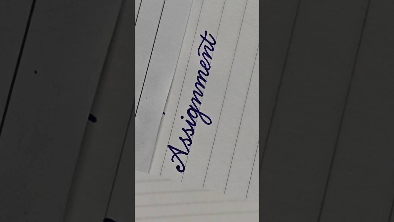 Cursive handwriting | Week 1 | Day 4 #Assignment #besthandwriting #learntowritecursive #ytshorts