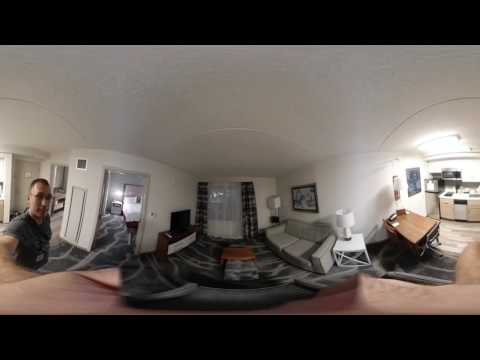 Homewood Suits room check-in at Boston Peabody