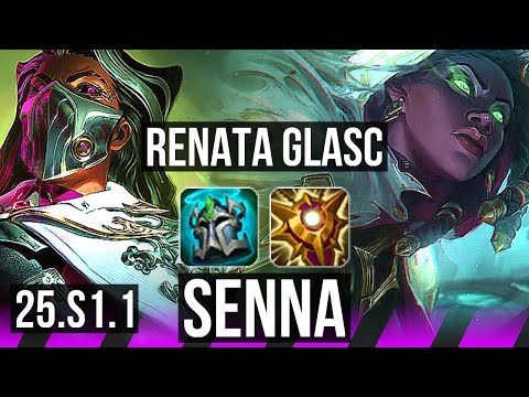 RENATA GLASC & Ashe vs SENNA & Jhin (SUP) | Rank 5 Renata Glasc | NA Master | 25.S1.1