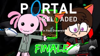 Funneling through time (100% Guideless) - Red and Blurr Play Portal Reloaded Co-op - Finale