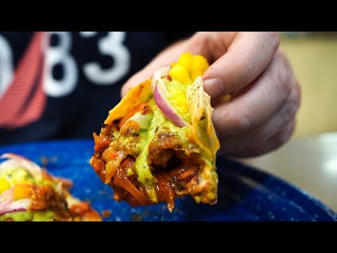 INCREDIBLE CHEESE CRUST TACO 🌮 Mexican Street Food ft. @nomanchesquerico