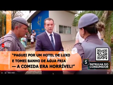 “Paguei por um hotel de luxo e tomei banho de água fria — a comida era horrível!”