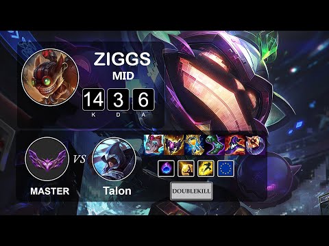 Mid Ziggs vs Talon   LOL EUW Master Season 12 Patch 12 3