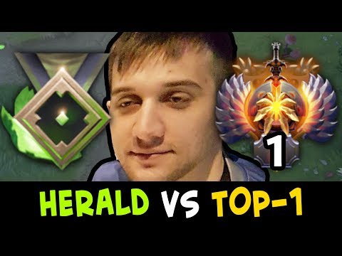 10,000 MMR vs 100 MMR — HERALD vs TOP-1 RANK Arteezy
