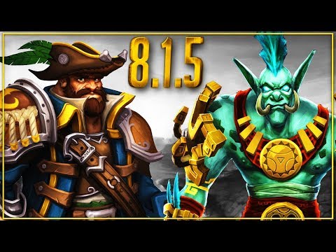 WoW 8.1.5 Zandalari Trolls and Kul'Tiran Humans (WoW PTR)