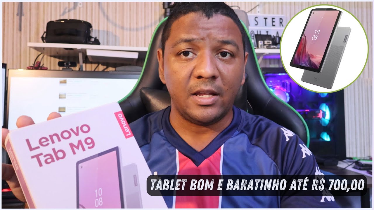 Miniatura da avaliação em vídeo de Tablet Lenovo Tab M9 64GB 4GB RAM Wi-Fi 9 polegadas