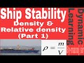 Ship Stability Numerical Based On Density Relative Density Part 1