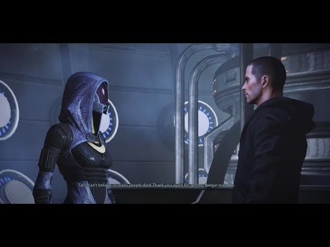 Mass Effect 2: LEGENDARY EDITION - First chat with Tali after Haestrom (all dialog options)