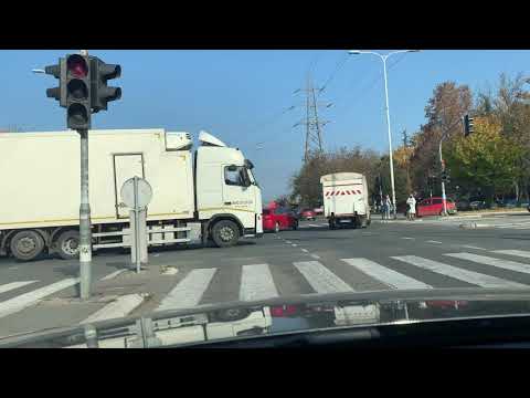Belgrade, Bežanijska kosa, driving the street Marka Čelebonovića to Veletežnica