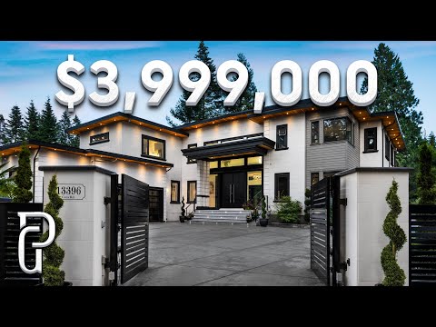 Inside a $3,999,000 Modern House in South Surrey, British Columbia | Propertygrams Mansion Tour