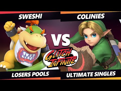 Glitch Infinite - Sweshi (Bowser Jr.) Vs. Colinies (Young Link) - SSBU Ultimate Tournament