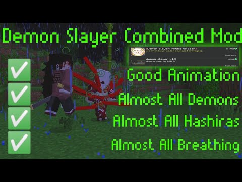 Demon Slayer Combined Mods - Minecraft  1.18 PE/BE | Demon slayer akuma no issan MCPE Ad-don