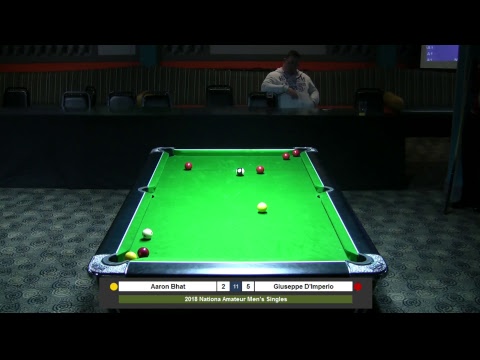 2018 Men's National Amateur Singles - Aaron Bhat v Giuseppe D'Imperio