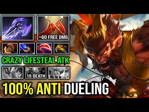 WTF Free +60 Duel Damage Monkey King 100% Anti LC Duel with Crazy Jingu Mastery Lifesteal 10K DotA 2