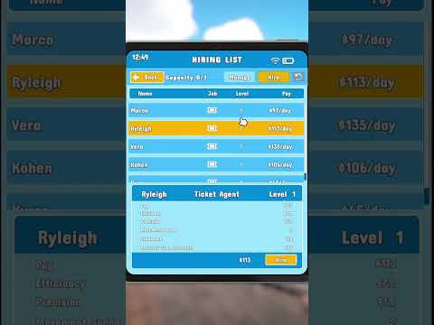 I Hired a Worker for My Waterpark!