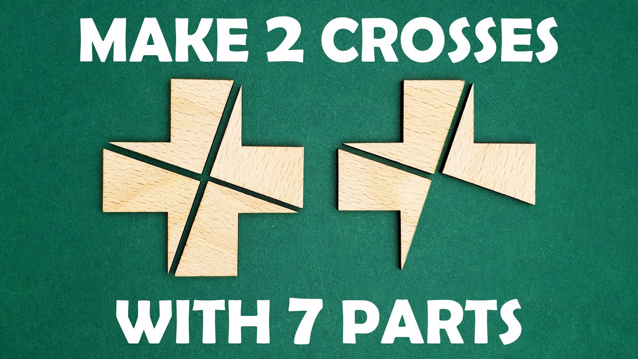 Can you build 2 crosses using 7 parts? #shorts