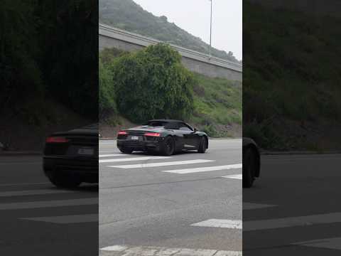 Audi R8 gets sideways sounding like a 5.0 Gallardo with this new @valvetronic exhaust