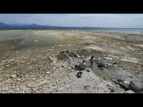 Drought on Lake Garda: Dry stones instead of cool water