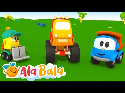 Camionul Leo și Camionul Monstru 🚚 – Desene Animate AlaBala cu Mașini în Română