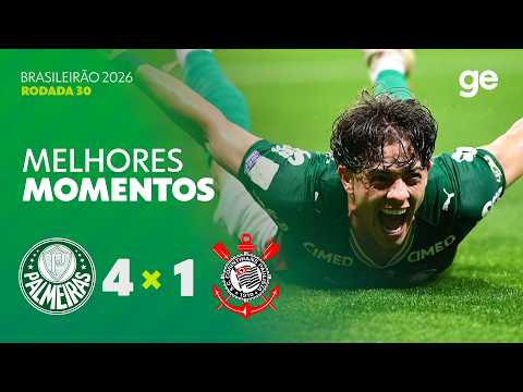 Gols e melhores lances de Palmeiras x Corinthians