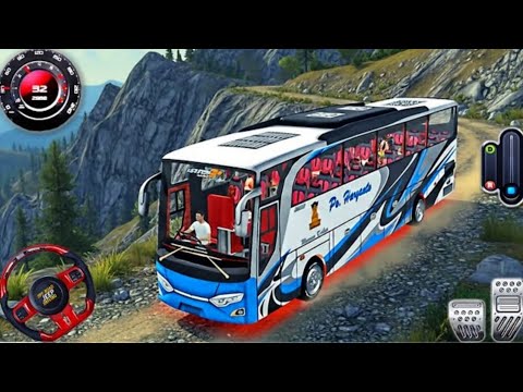 Offroad Coach Bus Driving 2026 - Real Uphill Bus Drive Simulator 3D - Android GamePlay