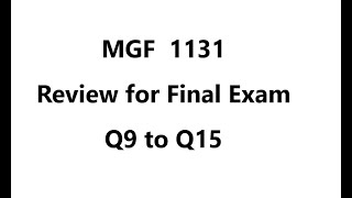 Q9 to Q15 RFFE MGF 1131