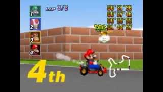 preview picture of video 'Let's Play Mario Kart 64 Español pt 25: La pista mas dificil del juego'