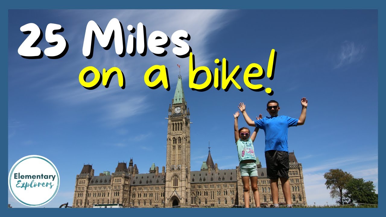 Tour of Parliament Hill & 25 MILES on a bike! Exploring Canada with Kids - Ottawa, Ontario, Canada