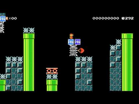 Thwomp caverns by Hektor☆ 🍄 Super Mario Maker 2 ✹Switch✹ #axr