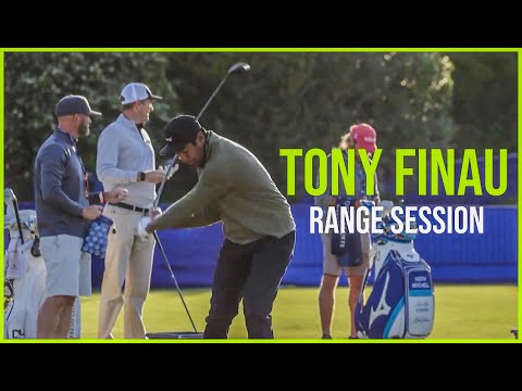Tony Finau | Range Session (Wedge to Driver) | Warm up Swings