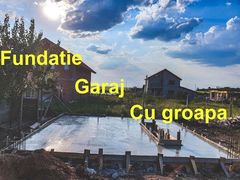 Fundatie garaj cu Groapa beton B250 c16/20