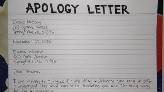 How To Write An Apology Letter Step by Step Guide | Writing Practices