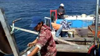 preview picture of video 'Pescadores Rabo de Peixe ( BARCO-Praia Porto Formoso)'