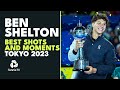Ben Shelton Best Shots & Moments | Tokyo 2023
