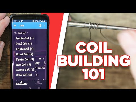 Part of a video titled COIL BUILDING 101 - HOW TO MAKE VAPE COILS FOR BEGINNERS