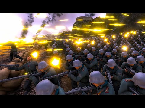 CAN 19000 U.S Soldiers VS 15000 German Machine Guns   | Ultimate Epic Battle Simulator 2 | UEBS 2