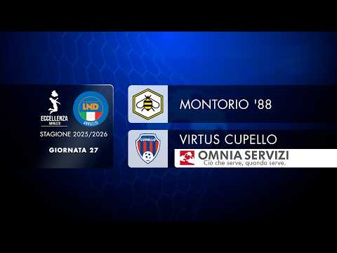 Excellence | Matchday 27: Montorio '88 - Virtus Cupello (3-0)
