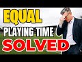 How to manage equal playing time in Football (Soccer)