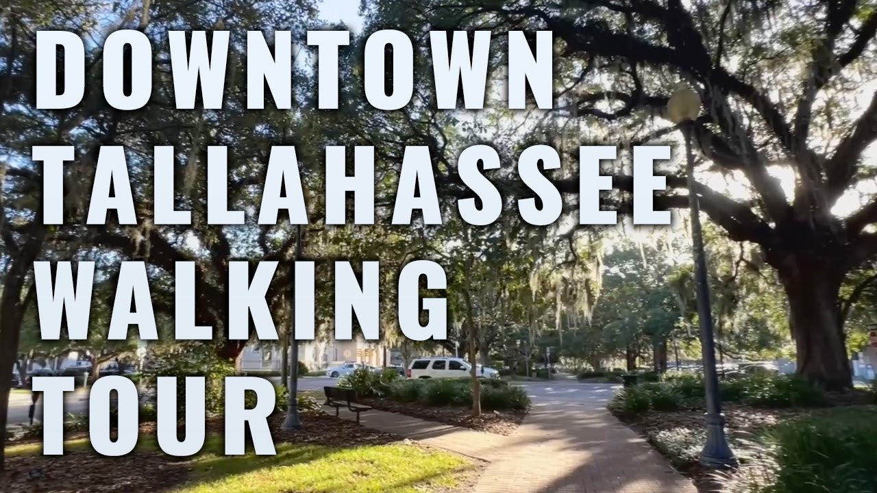 Immersive street-level walking tour through Tallahassee Downtown, United States, showcasing authentic urban landscapes, local architecture, and the vibrant atmosphere of the city's neighborhoods
