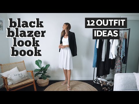 HOW TO STYLE BLAZERS LOOKBOOK | 1 Black Blazer, 12...