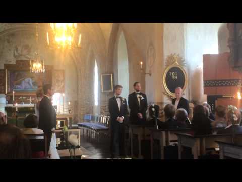 Svärd o Merén i sitt esse igen på Caroline o Alex bröllop