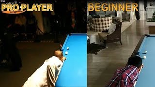 Indonesian Beginner Pool player trying to recreate side pocket - EFREN REYES
