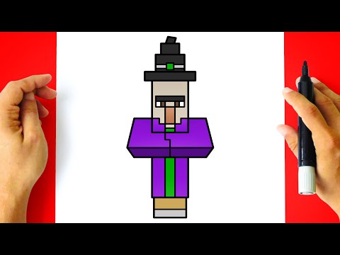 How To DRAW MINECRAFT WITCH