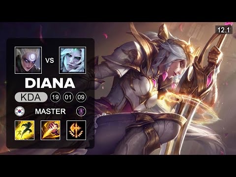 Peanut Diana Jungle vs Viego - KR Master - Season 12 Patch 12.1