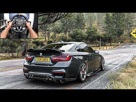 BMW M4 F82 - Forza Horizon 5 | Steering Wheel Gameplay