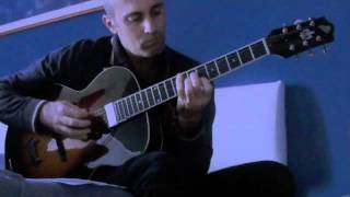 Video thumbnail for malafemmena - practice - jazz guitar solo (THE LOAR LH-600) chord melody by gianlucadebari