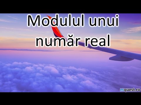 Modulul unui numar real, clasa a VII-a